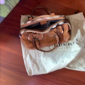 Burberry handbag/ luggage color bag
